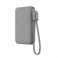 Adam Elements Vionta C2 Pro – magnetinis belaidis išorinis akumuliatorius iPhone/Apple Watch 10000 mAh Grey | APBADVTC2PGY | 4710343476320