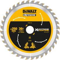 Dewalt diskinis pjūklas XR EXTREME RUNTIME DT99572, Ø 250mm, 36Z (skylė 30mm, skirtas akumuliatoriniams panelių pjūklams) | DT99572-QZ | 5035048542330