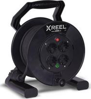 Pratęsimo laidas XREEL 4x2P+Z 25m OW 3x1,5 ritė IP20 Black PCE POLSKA | 92501T48143 | 5903624936951