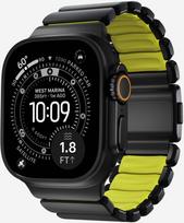 Nomad Stratos Band - titano apyrankė Apple Watch 49mm su FKM (black titanium, volt FKM) | NM011130858 | 856504011130