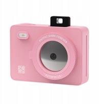 Fotokamera 2MP momentinis spausdinimas 300 DPI Bluetooth LED + kasetės / Hanin Z5s / Pink | SB11097 | 6978368972915