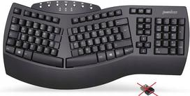 Klaviatūra Perixx Perixx PERIBOARD-612B DE, ergonominė klaviatūra, dviguba režimas, belaidė/Bluetooth, Windows/Mac, Black | 57151C | 4049571000107
