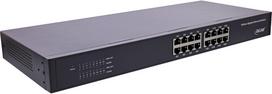 Perjungiklis InLine InLine® Gigabit tinklo perjungiklis 16 prievadų, 1Gb/s, 19" 1U, metalinis, be ventiliatoriaus | 32311O | 4043718298112
