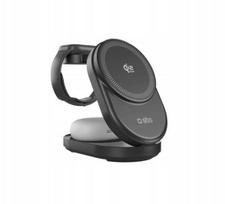 Įkrovimo stotis SBS Qi2.2 25W belaidė 3in1 sulankstoma su MFI sertifikatu - Black | 8018417529283 | 8018417529283