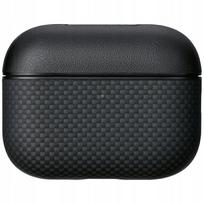 Dėklas PITAKA Aramid Fiber AirPods Pro 3 Black-Grey | PIT76 | 741654368145