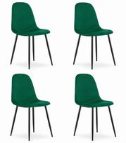 Čiužinėta kėdė COMO dark green aksomas 4 vnt. juodos kojos | HURT_5903332068074 | 5903332068074