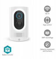 IP kamera Nedis SmartLife lauko | Prožektorius | 3MP Full HD 1296p | IP65 | | WIFICBO33WT | 5412810471355