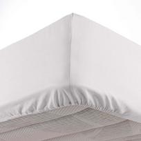 Iš mikropluošto paklodė baltos spalvos su guma 140x190 cm Oscar – douceur d'intérieur