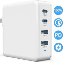 Įkroviklis Viking USB GaN 100W, PD3.0 ir QC4+ palaikymas White | VCH100PD | 8595656507369