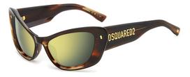 Akiniai nuo saulės DSQUARED2 moterims D2-0118-S-EX4 (Lęšis/tiltelis/auselė) 57/19/130 mm | D2-0118-S-EX4 | 716736958910