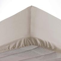 Iš mikropluošto paklodė smėlio spalvos su guma 90x190 cm Oscar – douceur d'intérieur