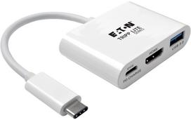 Eaton Tripplite Series USB-C to HDMI Adapter with USB-A Port | U444-06N-HU-C | 0037332193933