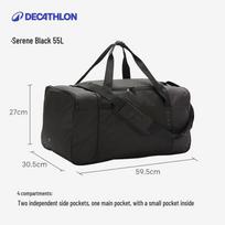 Decathlon Sportinis Kelioninis Pečių Krepšys 55L juoda