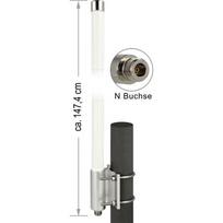 DELOCK Antenne LoRa     omnidir. N-Bu 8dBi  147cm outd. weiß | 12504 | 4043619125043