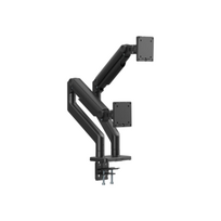 Digitus Desk Mount | Height, tilt, rotation, depth, pivot | Dual Monitor Mount | 2x 45 " | Maximum weight (capacity) 2x 20 kg | Black|DA-90474