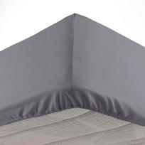 Iš mikropluošto paklodė antracito spalvos su guma 90x190 cm Oscar – douceur d'intérieur