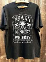 Peaky Blinders Viski Filmo serija trumpomis rankovėmis juodi marškinėliai VK00019 Unisex T-Shirt S