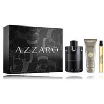 Azzaro The Most Wanted Intense rinkinys vyrams (100 ml. EDP + 10 ml. EDP + 75 ml. dušo gelis) - Rinkinys