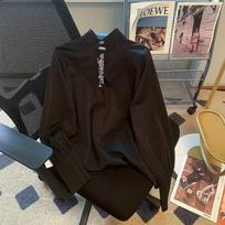 2023 m. stovi apykaklė balta siuvinėta palaidinė Moteriška rudens madinga ilgomis rankovėmis laisvi marškiniai moteriški elegantiški juodi viršeliai Blusas 29836 S oriono spalva