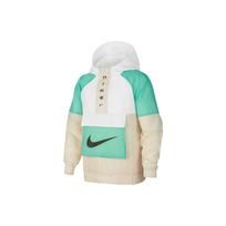 Nike Striukė Pusė Užtrauktuko Spalvų Bloko Su Gobtuvu Vaikams Žalia DX6297-100 M