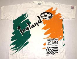 Retas! Vintažiniai 1994 m. Airijos Pasaulio futbolo čempionato JAV marškinėliai Nauji! XL Vienos siūlės Unisex marškinėliai M