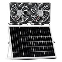 Didelės spartos saulės energijos ventiliatorius 12V 3000 RPM bešepetėlis variklis Vėdinimo sistemos sodo nameliams, kemperiams, vištidėms 1