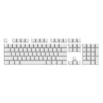 104Pcs PBT Blank DIY Keycap Mechanical Keyboards Original Profile No Print White Keycap Set for MX Switches 1
