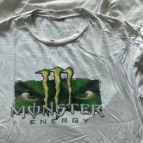 Reta „Monster Energy“ grafinė dovana gerbėjams, unisex S-5XL marškinėliai LW485 unisex marškinėliai XL white