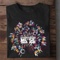 Retas „Muse“ grupės spalvotas marškinėlis visų dydžių S-5XL Dovana gerbėjams HH1012 Unisex marškinėlis XXXXL