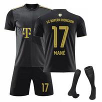21/22 Bayern- Išvykos Futbolo Marškinėliai Šortai Kojinės Rinkinys Nauji Šortai Kojinės Suaugusiųjų Dydžiai Apranga XXXL juoda