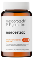 MESOESTETIC Mesoprotech Gummies PLE, apsaugai nuo saulės kapsulės, 60 vnt.