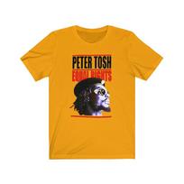 Peter Tosh vyriški marškinėliai Geltoni trumpomis rankovėmis Visų dydžių S iki 5XL XZ304 Unisex marškinėliai XXXL