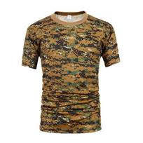 Pythono Raštas Karinė Camouflage Dryfit Greitai Džiūstanti Marškinėlių Viršutinė Dalies Rankovė Sporto Salės T-shirt Vyrams Lauko Stovyklavimui Mascube Kompresija L brown