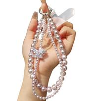 Decorative Phone Case Charm Beaded Mobile Phone Chain Anti-Lost String Chain for Women Girls Phone Decoration Pendant balta