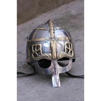 16 Ga Plieno Viduramžių Riterio Vikingų Vendelio Šalmas Žalvario Akcentas Nosinis Šalmas