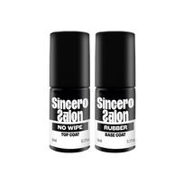 Rinkinys  "Sincero Salon", Rubber Base Coat, 6ml  + Top coat No wipe, 6 ml