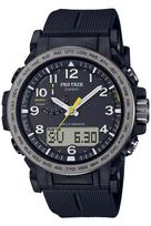 Casio Pro Trek Climber Line Saulės energija Pagamintas iš biomasės Juodas Radijo bangomis valdomas laikrodis, Plastikas, PRW-51Y-1JF, Vyriškas,