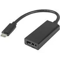 Lanberg adapter USB TYPE-C(M)-Displayport(F) 15cm Black AD-UC-DP-01