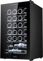 "Cecotec Bolero Grandsommelier 2450" juodas kompresorinis vyno šaldytuvas, 24 buteliai, didelio našumo, tylus, reguliuojama temperatūra nuo 5 iki 18 °C, jutiklinis valdymas