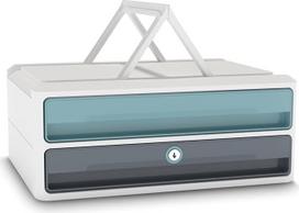 "CEP Moov'up Secure Module" 2 užrakinami stalčiai Mint Grey