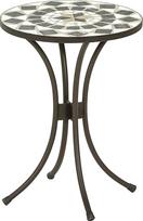 "Dehner Diana" gėlių taburetė Skersmuo 41 cm Aukštis 54 cm Metalinė mozaikinė išvaizda Ruda / Pilka / Balta