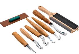 Drožinėjimo rinkinys BeaverCraft S54; 9 vnt.; šaukštų ir kitų medienos gaminių drožinėjimui