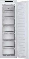 "Haier HFE 172 NF DE" įmontuojamas šaldiklis/fiksuotų durų technologija/vienų durų technologija/NoFrost šaldymo technologija/naudingasis tūris 200 L Balta