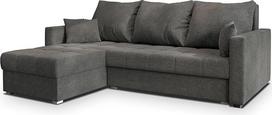 "Masseno NIDA" kampinė sofa su miego funkcija, L formos, sofa su lovos dėže, svetainės sofa, sofa, sofa, sofa lova, sofos komplektas, pilka, INARI 96