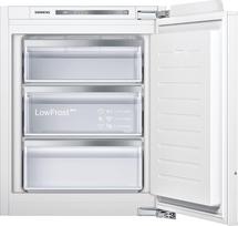 "Siemens" GI11VAFE0 iQ300 įmontuojamasis šaldiklis, pagamintas Vokietijoje, 167 kWh per metus, 72 l, "lowFrost", "FreshSense", "SoftClosing" durelės, plokščias vyris