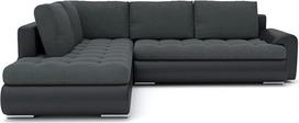 "Tokyo V" kampinė sofa su miegamąja funkcija, svetainės baldai, kampinė sofa lova su lovos rėmu, "Jasmine 96 + Soft 11" (kairėje)