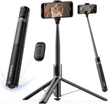 Automatisches Telefonstativ, 170 cm (67 Zoll), automatisches Öffnen, Selfie-Stick für iPhone mit Fernbedienung, um 360° drehbarer, ausziehbarer Telefonständer für Videoaufnahmen, Vlog