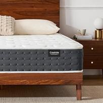 Coolvie 90 x 200 cm čiužinys 7 zonų ergonominis spyruoklinis čiužinys Vidutinio kietumo 20 cm aukščio kišeninis spyruoklinis čiužinys Judesį izoliuojantis čiužinys su gelio atminties putomis Ritininis čiužinys Oeko-Tex sertifikuotas