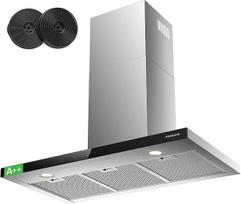 GASLAND TR90SS A++ 90 cm sieninis recirkuliacinis gartraukis 881 m³/h su CF176 aktyviosios anglies filtru Jutiklinis valdymas 4 lygiai Su ištraukiamo oro stiprintuvu Sieninis ištraukiamasis gartraukis Nerūdijantis plienas
