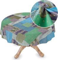 Marie Oilcloth staltiesė Parduodama metrais Oilcloth skalbiamoji staltiesė Be PVC Apvali 135 cm nupjautu kraštu